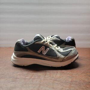 New Balance 496 Womens Size 7 D Black Silver Athletic Sneaker Shoes